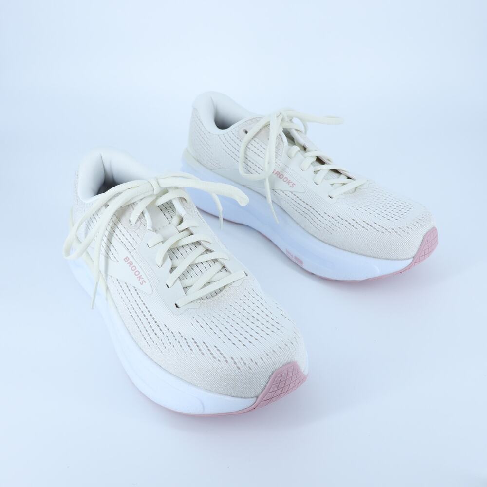 Brooks Ghost Max 2 Sneakers Off White Running Lace Up Active Women's 9.5